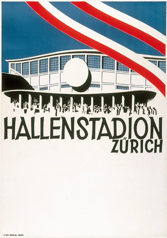 Швейцария Zurich Tourism Hallenstadion классические холщовые картины винтажные настенные