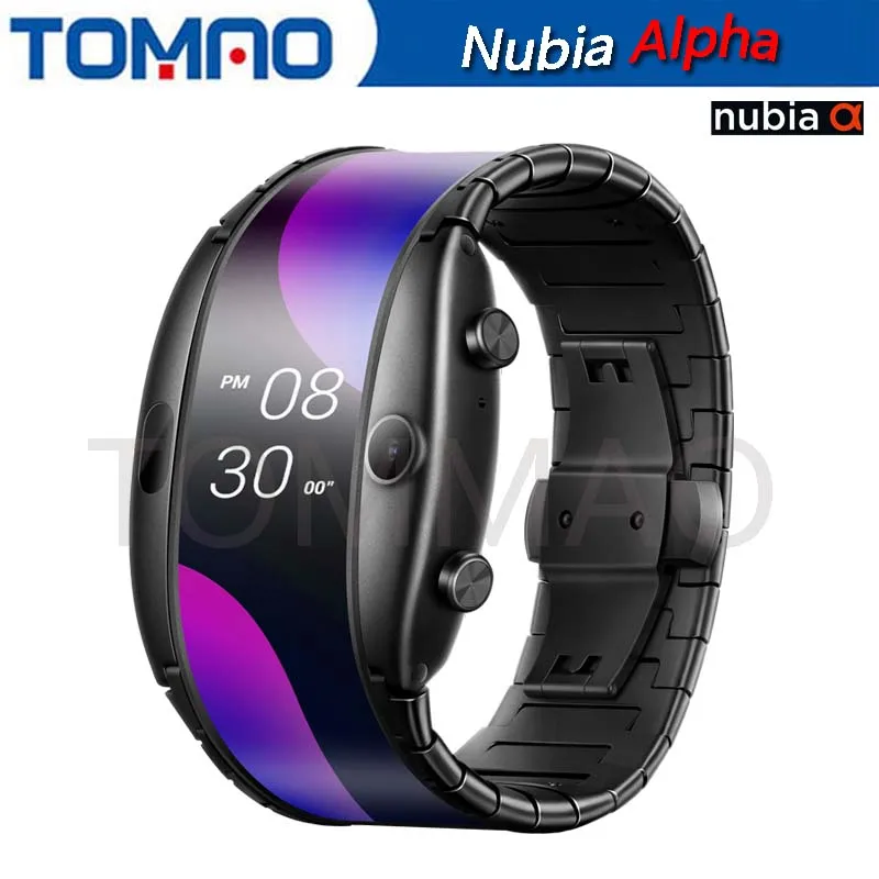 New Nubia ALPHA Watch phone 4.01" foldable flexible display Sports Real-time message reminder Bluetooth calling Mid-air gestures
New Nubia ALPHA Watch phone 4.01" foldable flexible display Sports Real-time message reminder Bluetooth calling Mid-air gestures