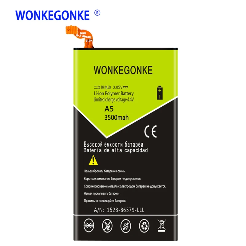 WONKEGONKE EB-BA500ABE Battery for Samsung Galaxy A5 A5000 A5009 SM-A500F A500F SM-A500 A500 battery
WONKEGONKE EB-BA500ABE Battery for Samsung Galaxy A5 A5000 A5009 SM-A500F A500F SM-A500 A500 battery
