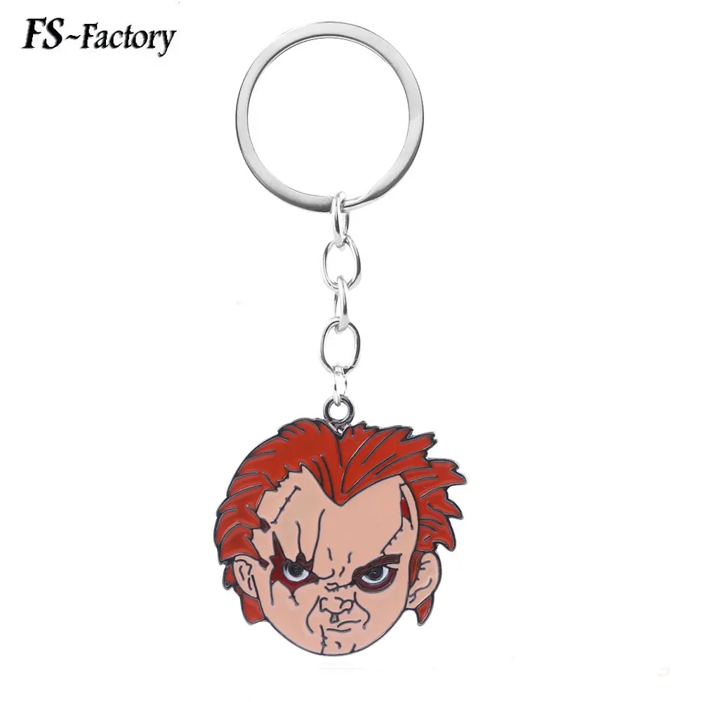 Movie Child's Play Chucky Keychain Seed of Chucky Triloquist Doll Pendant Key Chains for Women Men Car Keyring Jewelry
Movie Child's Play Chucky Keychain Seed of Chucky Triloquist Doll Pendant Key Chains for Women Men Car Keyring Jewelry