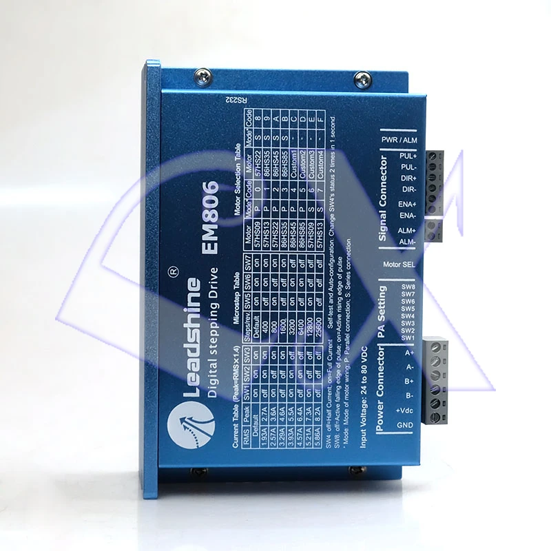 Freeshipping Original Leadshine EM806 Digital Stepper Drive with Stall Detection Max 80VDC / 8.2A
Freeshipping Original Leadshine EM806 Digital Stepper Drive with Stall Detection Max 80VDC / 8.2A