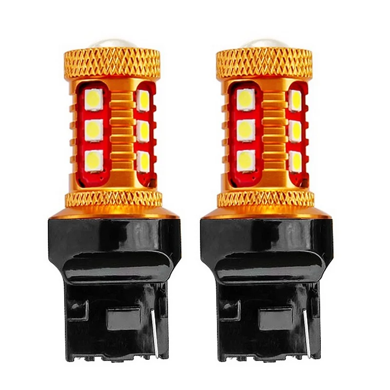 2Pcs T20 7440 W21W WY21W Super Bright 1000LM 15 SMD 3030 LED Amber Turn Signal Lamp White Auto Reverse Bulb Red Car Brake Light
2Pcs T20 7440 W21W WY21W Super Bright 1000LM 15 SMD 3030 LED Amber Turn Signal Lamp White Auto Reverse Bulb Red Car Brake Light