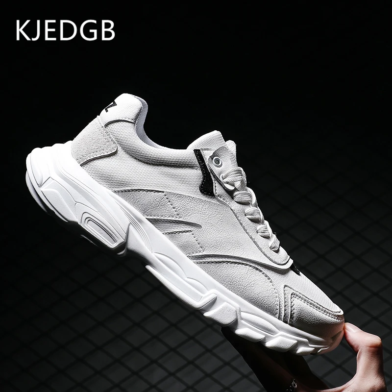 KJEDGB New Simple Wind Men's Casual Shoes Thick Soles Platform Sneakers Black White Big Size 39-45 Breathable Mesh Male Shoes
KJEDGB New Simple Wind Men's Casual Shoes Thick Soles Platform Sneakers Black White Big Size 39-45 Breathable Mesh Male Shoes