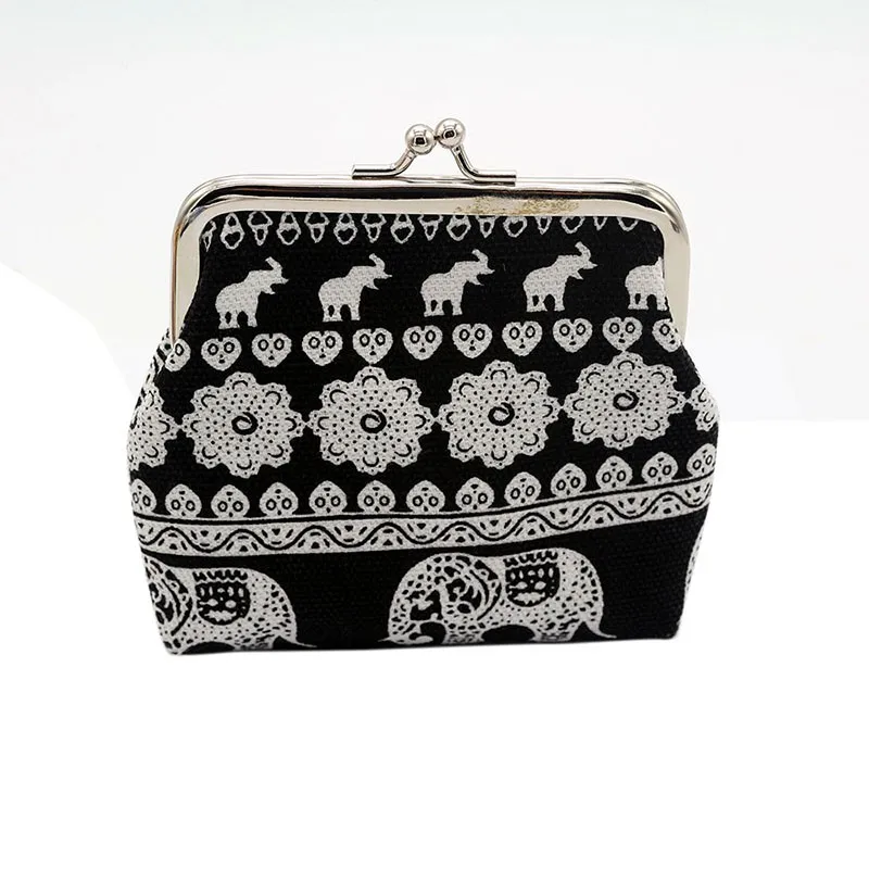 Vintage Elephant Print Canvas Coin Purses Wallet Hasp Purse Casual Portable Key Wallets and Coin Purses Women Small
Vintage Elephant Print Canvas Coin Purses Wallet Hasp Purse Casual Portable Key Wallets and Coin Purses Women Small