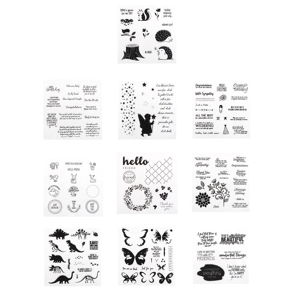 DIY Silicone Clear Rubber Stamp Craft Seal Sheet for Scrapbooking Travel Diary Album Cardmaking Decoration
DIY Silicone Clear Rubber Stamp Craft Seal Sheet for Scrapbooking Travel Diary Album Cardmaking Decoration