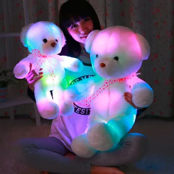 Hot! Romantic 50CM Colorful Glow LED Light Plush Toys Plush Bear Doll Throw Pillow LED Bear Toy Friends Gift New Sale
Hot! Romantic 50CM Colorful Glow LED Light Plush Toys Plush Bear Doll Throw Pillow LED Bear Toy Friends Gift New Sale