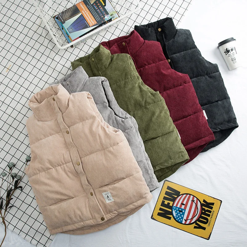 men Down cotton vest men autumn and winter corduroy vest thickening men's vest couple vest men and women vest jacket
men Down cotton vest men autumn and winter corduroy vest thickening men's vest couple vest men and women vest jacket