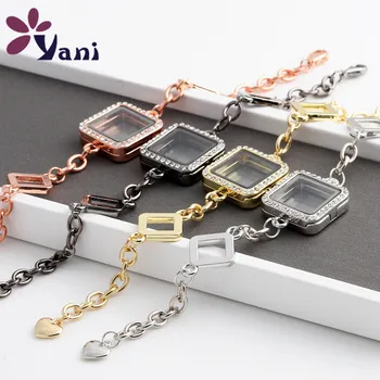 10pcs/lot Fashion Crystal Square Floating Locket Bracelet with Rhinestone Locket Bracelet Bangles for Charms
10pcs/lot Fashion Crystal Square Floating Locket Bracelet with Rhinestone Locket Bracelet Bangles for Charms