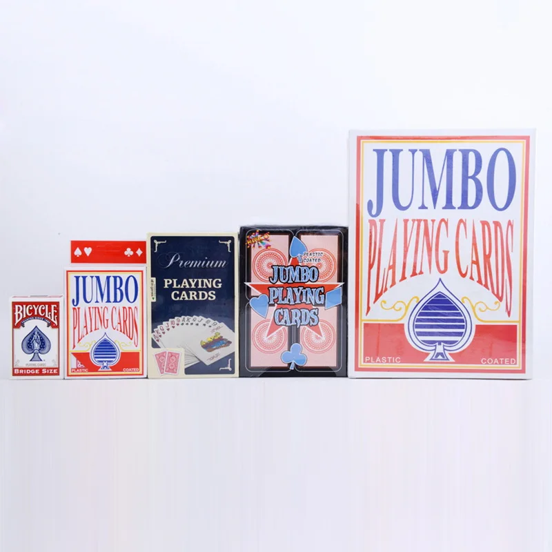 3 Size 2/4/9 Times Jumbo Giant Pokers Playing Cards Deck of Big Playing Cards Fun Full Poker Magic Trick Game Set Hot Sale
3 Size 2/4/9 Times Jumbo Giant Pokers Playing Cards Deck of Big Playing Cards Fun Full Poker Magic Trick Game Set Hot Sale