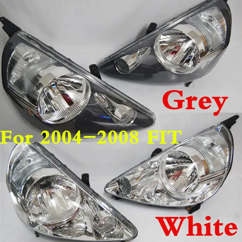CAPQX 2PCS Grey & White color Replacement front headlight headlamp 33151-SAA-H51 For FIT JAZZ 2004 2005 2006 2007 2008 GD1 GD3
CAPQX 2PCS Grey & White color Replacement front headlight headlamp 33151-SAA-H51 For FIT JAZZ 2004 2005 2006 2007 2008 GD1 GD3