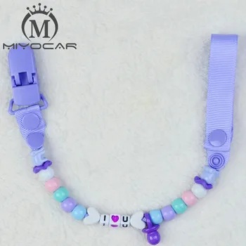 MIYOCAR Personalized -any name purple beads with purple Grosgrain pacifier clips pacifier holders chain dummy clip /Teether clip
MIYOCAR Personalized -any name purple beads with purple Grosgrain pacifier clips pacifier holders chain dummy clip /Teether clip