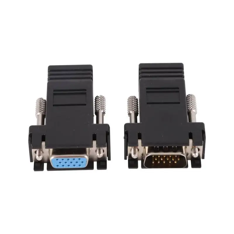 2pcs VGA to RJ45 Extender Network Ethernet Cable Female Adapter Computer Extra Switch Adapter
2pcs VGA to RJ45 Extender Network Ethernet Cable Female Adapter Computer Extra Switch Adapter