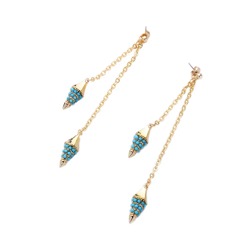 Bulk Price New Arrival Europe Accessories Earring Trendy Charm Zinc Alloy Double Chain Gold Color Earrings For Women
Bulk Price New Arrival Europe Accessories Earring Trendy Charm Zinc Alloy Double Chain Gold Color Earrings For Women