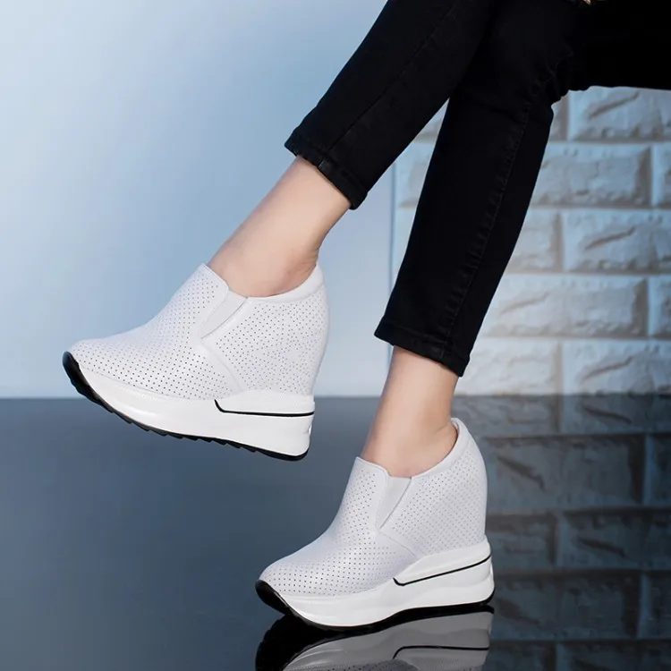 women high heels plattform Female summer shoes Breathable hollow height increasing woman wedge sneakers Shoes heels
women high heels plattform Female summer shoes Breathable hollow height increasing woman wedge sneakers Shoes heels