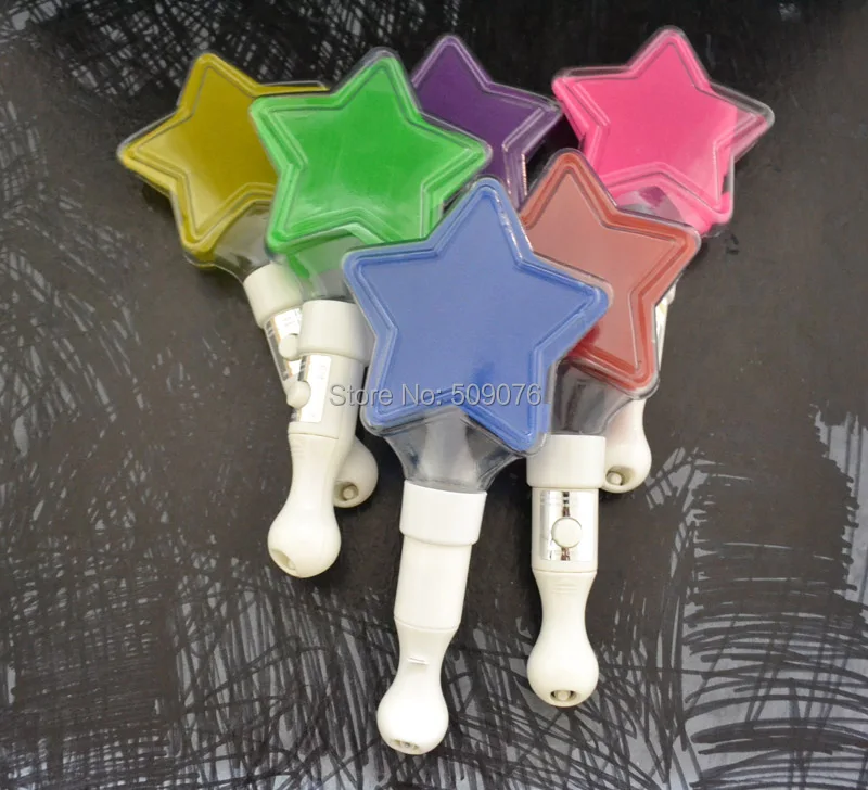 144pcs/lot pentagram LED stick light star cheering glow stick concert supplies props wedding event party decoration
144pcs/lot pentagram LED stick light star cheering glow stick concert supplies props wedding event party decoration