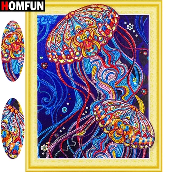 HOMFUN 5D Diamond Painting Animal Special Shape Diamond Embroidery Jellyfish Colorful Paint With Diamonds Handicraft Set 40x50cm
HOMFUN 5D Diamond Painting Animal Special Shape Diamond Embroidery Jellyfish Colorful Paint With Diamonds Handicraft Set 40x50cm