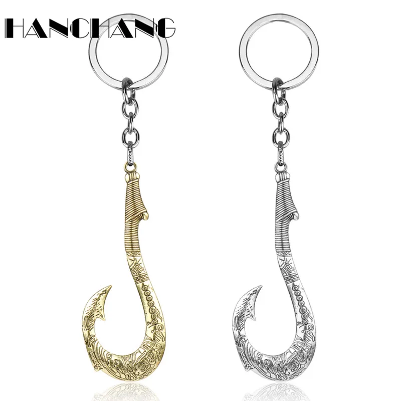Anime Jewelry Moana Fishing Hook Keychain Tuna Hook Pendant Keyrings Key Chains chaveiro llaveros
Anime Jewelry Moana Fishing Hook Keychain Tuna Hook Pendant Keyrings Key Chains chaveiro llaveros