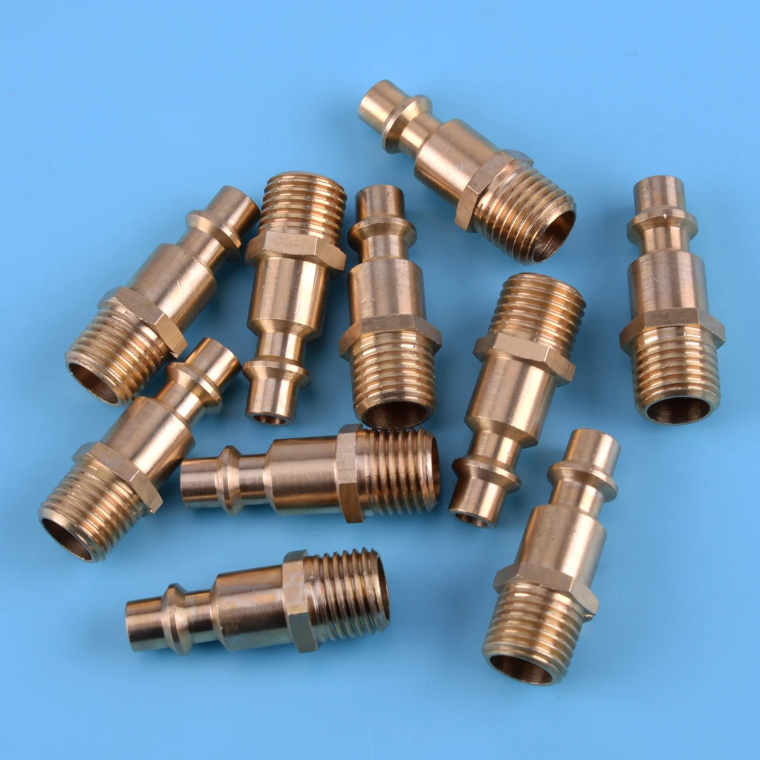 10PCS 1/4" NPT Male Plug Air Hose Connector Aapter Quick Pneumatic Fitting Industrial Air-operated Tool Compressor Set
10PCS 1/4" NPT Male Plug Air Hose Connector Aapter Quick Pneumatic Fitting Industrial Air-operated Tool Compressor Set
