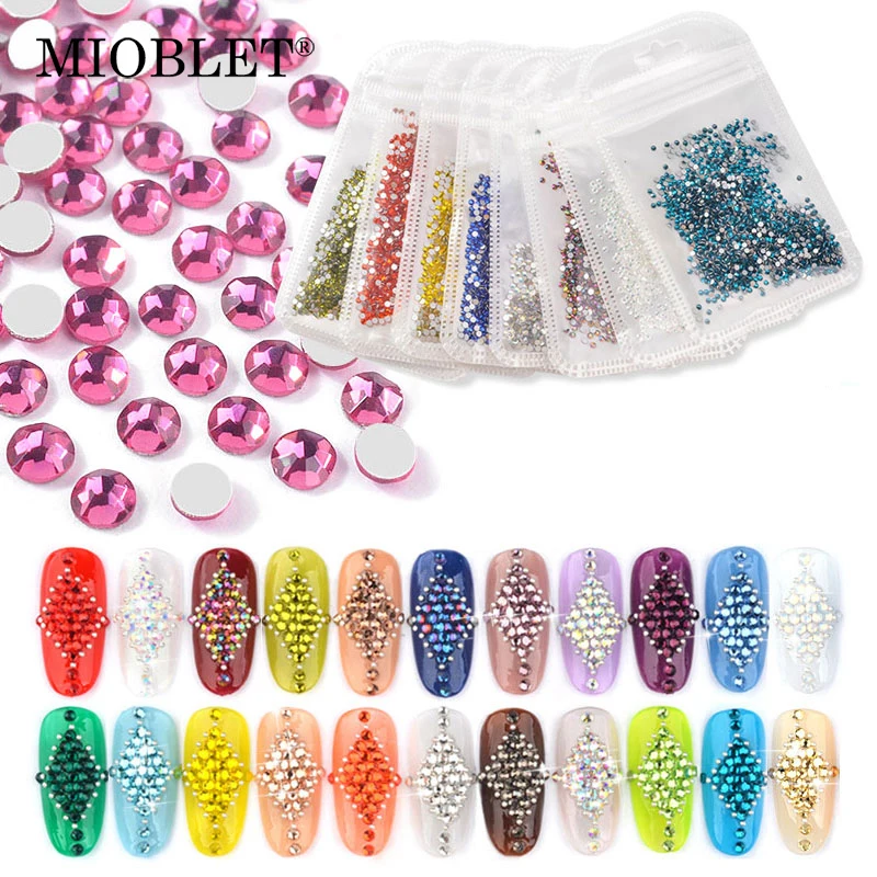 MIOBLET 1440pcs 2.0mm Nail Crystals AB Nail Art Rhinestones Round Beads Flatback Glass Charms Gems Stones Makeup Clothes Shoes
MIOBLET 1440pcs 2.0mm Nail Crystals AB Nail Art Rhinestones Round Beads Flatback Glass Charms Gems Stones Makeup Clothes Shoes