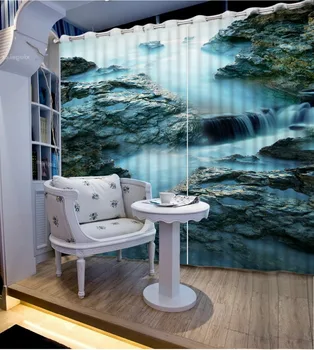 Custom Modern Window Curtains Blackout For Living room 3D Curtains Photo Printed river stone landscape Curtains
Custom Modern Window Curtains Blackout For Living room 3D Curtains Photo Printed river stone landscape Curtains