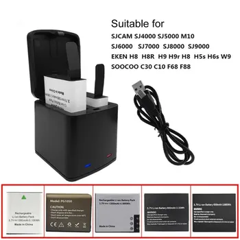 Portable 2 Port Batteries Storage Box Case Chargers with Charging Cable for SJ4000 SJ4000WIFI SJ6000 Sj9000 M10 F68R C10 H8 H9R
Portable 2 Port Batteries Storage Box Case Chargers with Charging Cable for SJ4000 SJ4000WIFI SJ6000 Sj9000 M10 F68R C10 H8 H9R