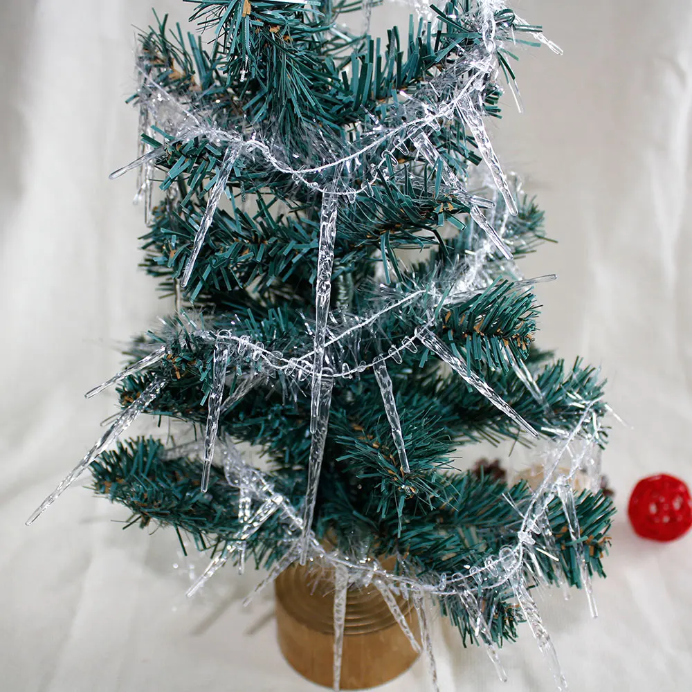 1 8m 2pcs Christmas Icicle String Xmas Tree Decoration Icicles