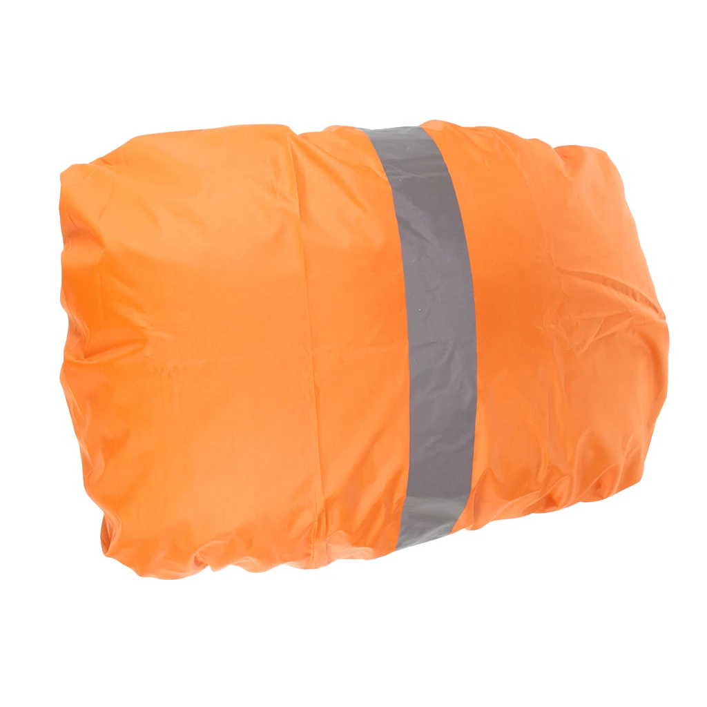 MagiDeal High Visibility Drawstring Rainproof Cover Reflective Waterproof Backpack Cover Rain Dust Proof Outdoors
