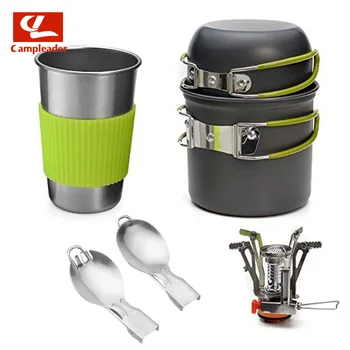 1-2 Person Non-stick Picnic Pot Pan Camping Pot Sets Outdoor Folding Cookware 6 in 1 sets outdoor camping with Stove New CL009
1-2 Person Non-stick Picnic Pot Pan Camping Pot Sets Outdoor Folding Cookware 6 in 1 sets outdoor camping with Stove New CL009