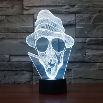 Smoking Men LED 7color changing 3D Bulbing Light chimpanzee lamp Christmas Novelty Light AsHome Decoration
Smoking Men LED 7color changing 3D Bulbing Light chimpanzee lamp Christmas Novelty Light AsHome Decoration