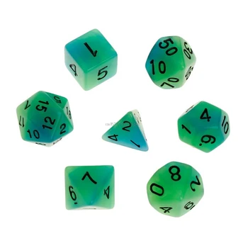 7pcs/set Luminous Polyhedral Sided Dice D4 D6 D8 D10 D12 D20 Set For Dungeons & Dragon D&D RPG Poly Game
7pcs/set Luminous Polyhedral Sided Dice D4 D6 D8 D10 D12 D20 Set For Dungeons & Dragon D&D RPG Poly Game