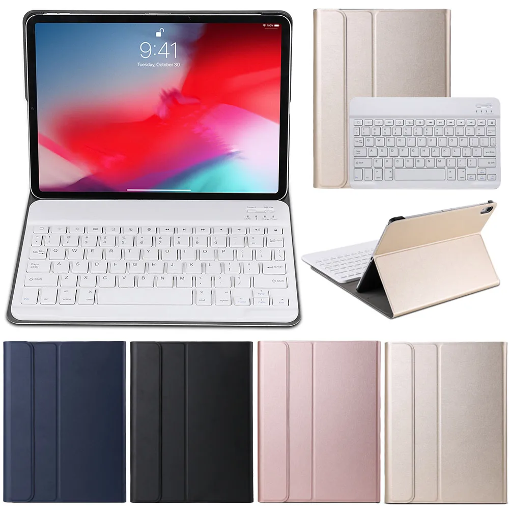 2 in 1 Ultra Slim Detachable Wireless Bluetooth Keyboard PU Leather Case For iPad Pro 11 2018 High quality Keyboard Case
2 in 1 Ultra Slim Detachable Wireless Bluetooth Keyboard PU Leather Case For iPad Pro 11 2018 High quality Keyboard Case
