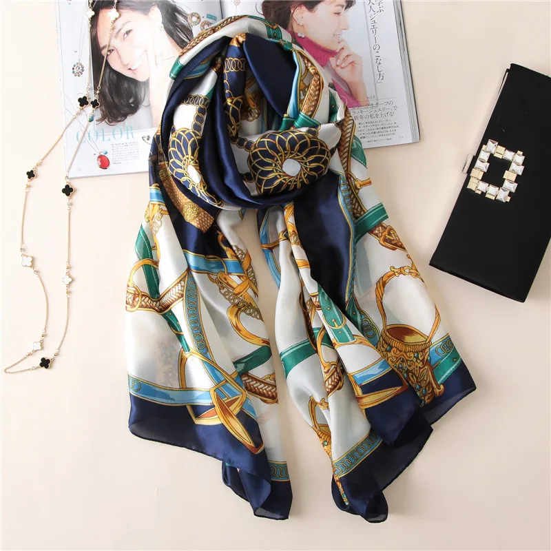 Silk Scarf Women Print Scarf Flower,Birds,leaf,chains, 100% Natural Silk Wraps Shawls and Scarves 180*90cm Hijabs
Silk Scarf Women Print Scarf Flower,Birds,leaf,chains, 100% Natural Silk Wraps Shawls and Scarves 180*90cm Hijabs