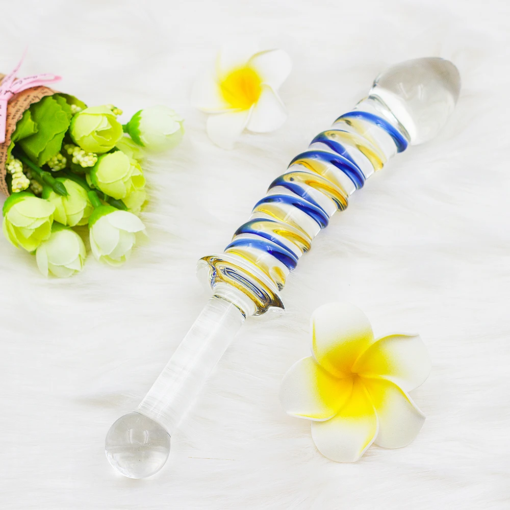 Фаллос 'Стеклянный банан' купить со скидкой в секс шопе  Фаллоимитаторы  Креативные