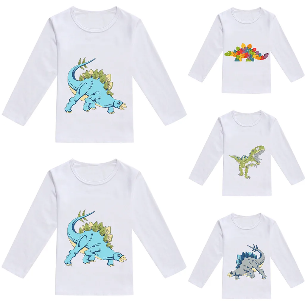 Cute personality cartoon dinosaur print comfortable and stylish Boys Girls Spring Dinosaur Print Tops T-shirt Casual Clothes F4
Cute personality cartoon dinosaur print comfortable and stylish Boys Girls Spring Dinosaur Print Tops T-shirt Casual Clothes F4