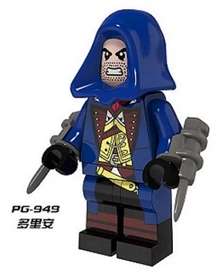 PG949 Building Blocks Super Heroes Dorian Custom Hunter Assassin's Creed Dolls Class Model Bricks Action Toys for children Gift
PG949 Building Blocks Super Heroes Dorian Custom Hunter Assassin's Creed Dolls Class Model Bricks Action Toys for children Gift