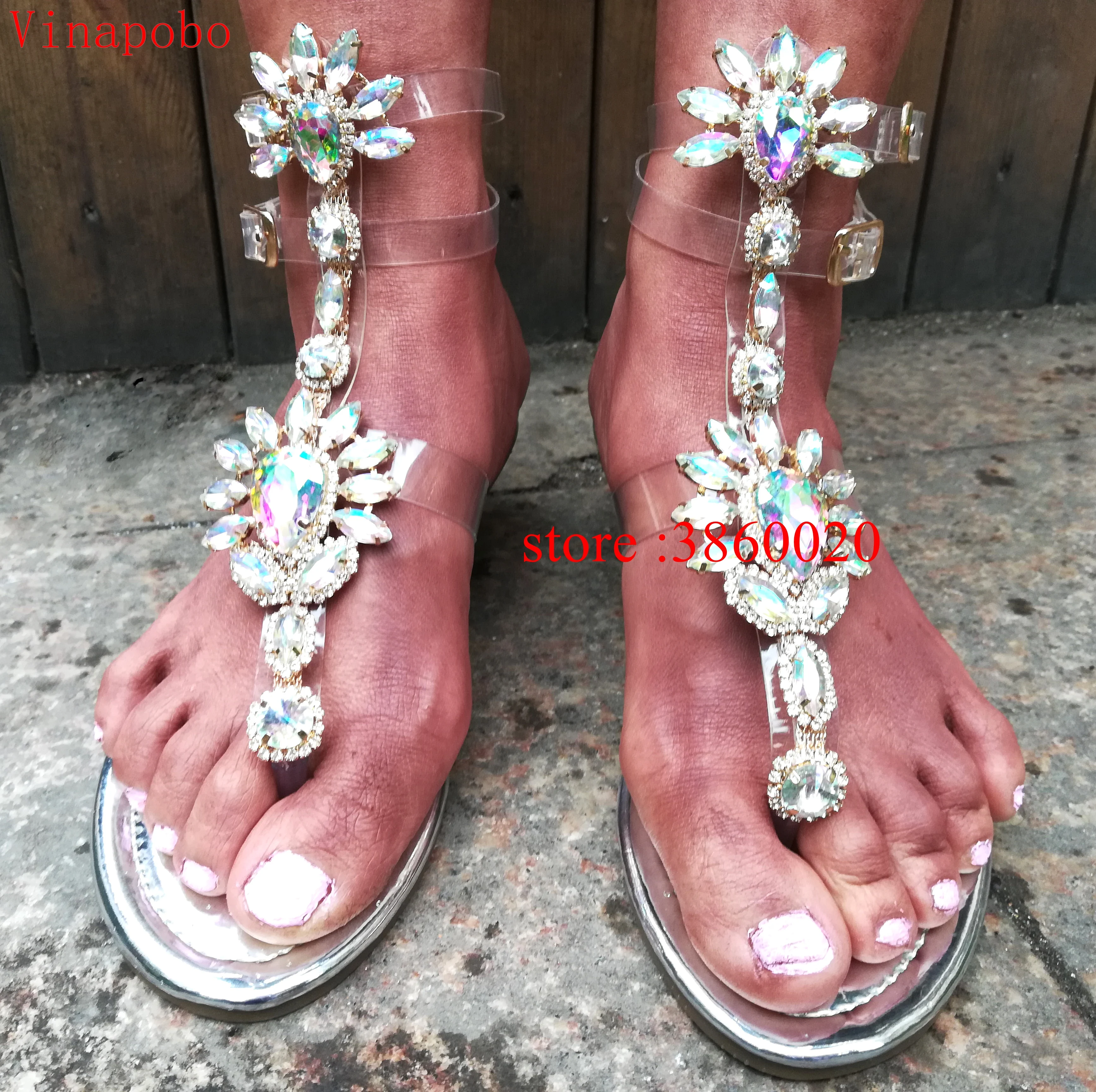 Vinapobo 2019 Woman Sandals Women casual Shoes Rhinestones Crystal ChainsThong Gladiator Flat Sandals Chaussure Plus Size 35-43
Vinapobo 2019 Woman Sandals Women casual Shoes Rhinestones Crystal ChainsThong Gladiator Flat Sandals Chaussure Plus Size 35-43