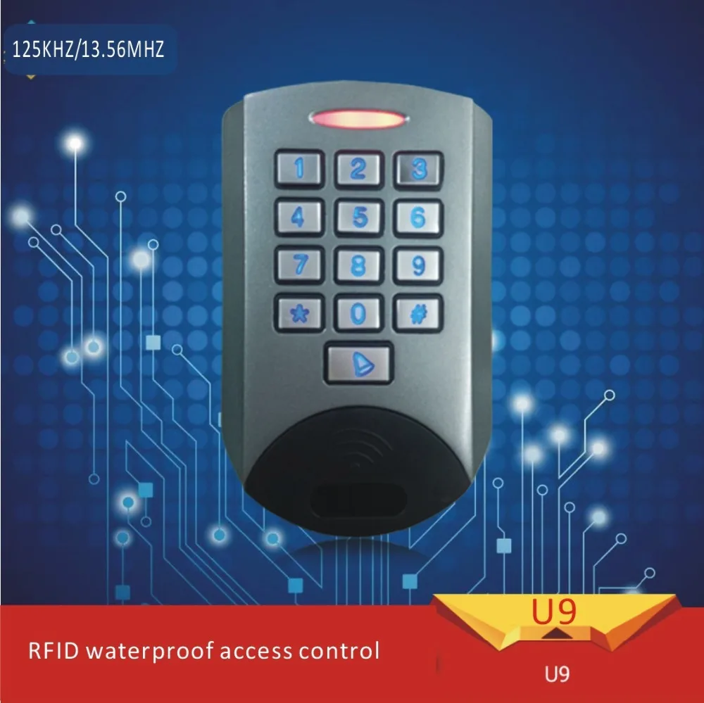 Free shipping U9 metal shell password access control system for EM125KHZ RFID DC-12V +10 pcs crystal keytags
Free shipping U9 metal shell password access control system for EM125KHZ RFID DC-12V +10 pcs crystal keytags