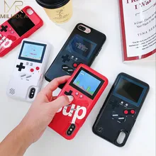 MLR Super Marios Bros Tetris Gameboy Phone Cases For iPhone 6 6S 7 8 Plus Full Color Screen Suprem Retro GB For Iphone X XS XR(China)