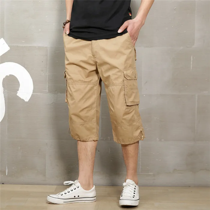 Summer Men's Baggy Multi Pocket Zipper Cargo Shorts Breeches Male Long Army Green Khaki Men Tool Work Short Bermuda Big Size 5XL
Summer Men's Baggy Multi Pocket Zipper Cargo Shorts Breeches Male Long Army Green Khaki Men Tool Work Short Bermuda Big Size 5XL