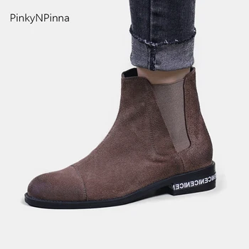 western style ladies ankle boots stretch slip on Chelsea cow suede waterproof durable outdoot horse booties vintage women shoes
western style ladies ankle boots stretch slip on Chelsea cow suede waterproof durable outdoot horse booties vintage women shoes