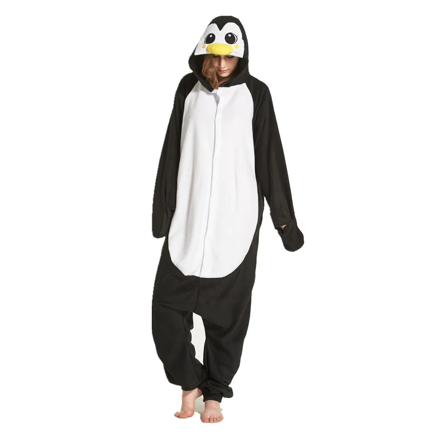 Adults Polar Fleece Black Penguin Animal Kigurumi Women's Men's Onesies Pajamas Cosplay Costume for Halloween and Carnival Party
Adults Polar Fleece Black Penguin Animal Kigurumi Women's Men's Onesies Pajamas Cosplay Costume for Halloween and Carnival Party