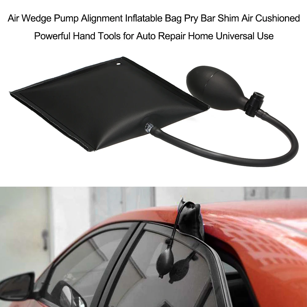 Air Wedge Pump Alignment Inflatable Bag Pry Bar Shim Air Cushioned Powerful Hand Tools for Auto Repair Home Universal Use
Air Wedge Pump Alignment Inflatable Bag Pry Bar Shim Air Cushioned Powerful Hand Tools for Auto Repair Home Universal Use