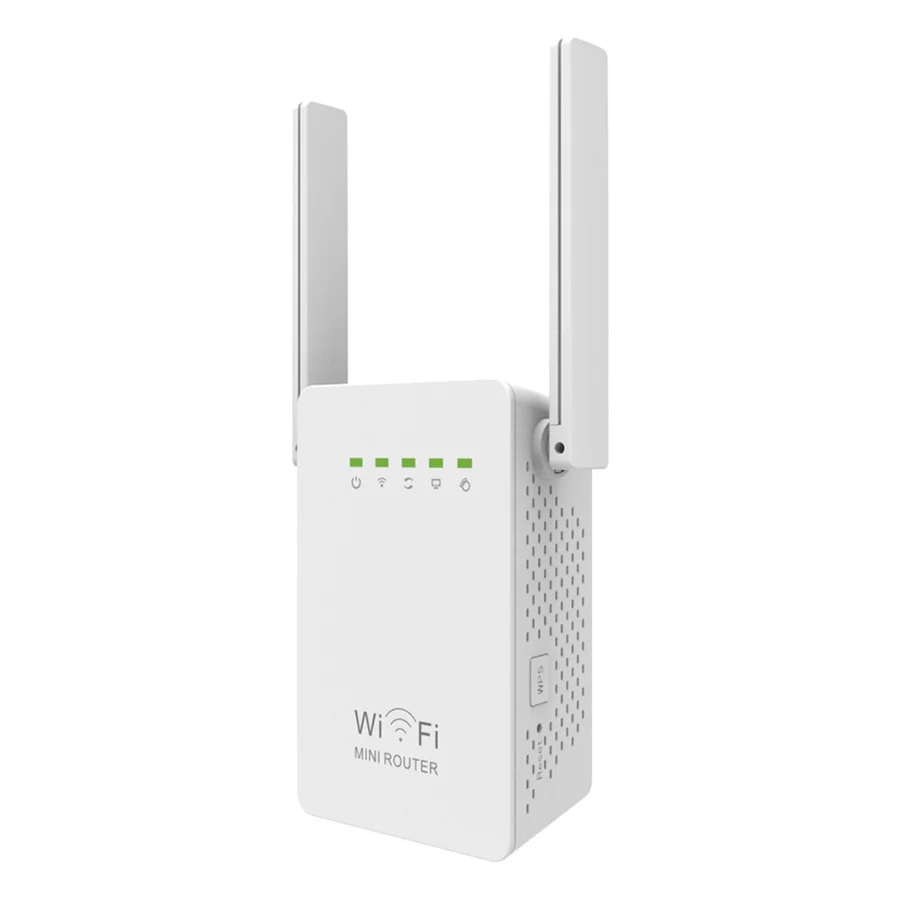 WiFi Repeater 300Mbps Wireless Router Range Extender Booster Single Dual External Antennas EU/US/AU/UK Plug 20pcs/lot | Компьютеры и