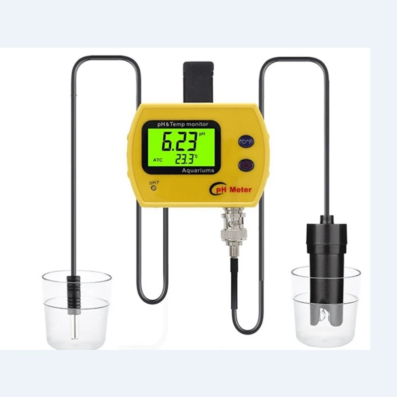 Online pH Meter for Aquarium Pool Acidimeter Water Quality Analyzer pH &TEMP Meter Hydroponics Spas Water Monitor Sensor Probes
Online pH Meter for Aquarium Pool Acidimeter Water Quality Analyzer pH &TEMP Meter Hydroponics Spas Water Monitor Sensor Probes
