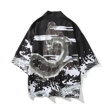 Japanese Dragon Printed Kimono Jackets Men Japan Style Harajuku Cardigan Jackets Male Casual Streetwear Outerwear Hip Hop
Japanese Dragon Printed Kimono Jackets Men Japan Style Harajuku Cardigan Jackets Male Casual Streetwear Outerwear Hip Hop