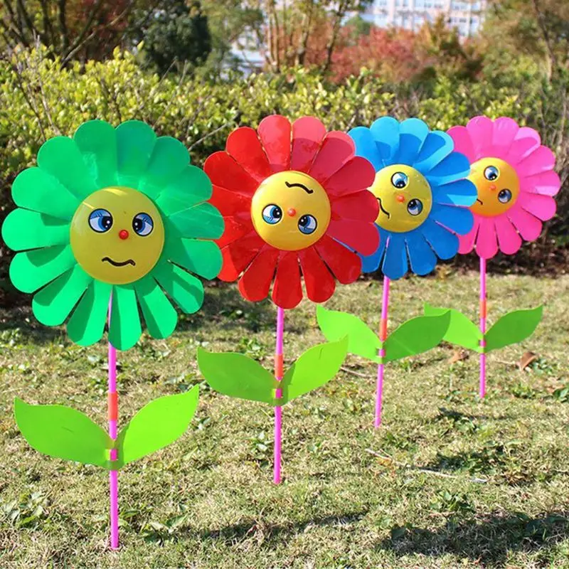 Smile Sunflower Windmill Wind Spinner Wood Handle Kids Toy Lawn Garden Yard Party Decor Outdoor Baby Gift Random Delivery
Smile Sunflower Windmill Wind Spinner Wood Handle Kids Toy Lawn Garden Yard Party Decor Outdoor Baby Gift Random Delivery