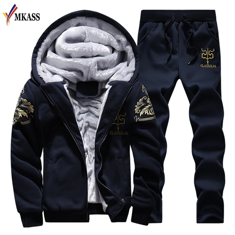 High Quality Hot Sales Men's Fleece Sets Warm Sporting Sets Size M-4XL Sportswear Plus Velvet Thicken Two Piese Set
High Quality Hot Sales Men's Fleece Sets Warm Sporting Sets Size M-4XL Sportswear Plus Velvet Thicken Two Piese Set