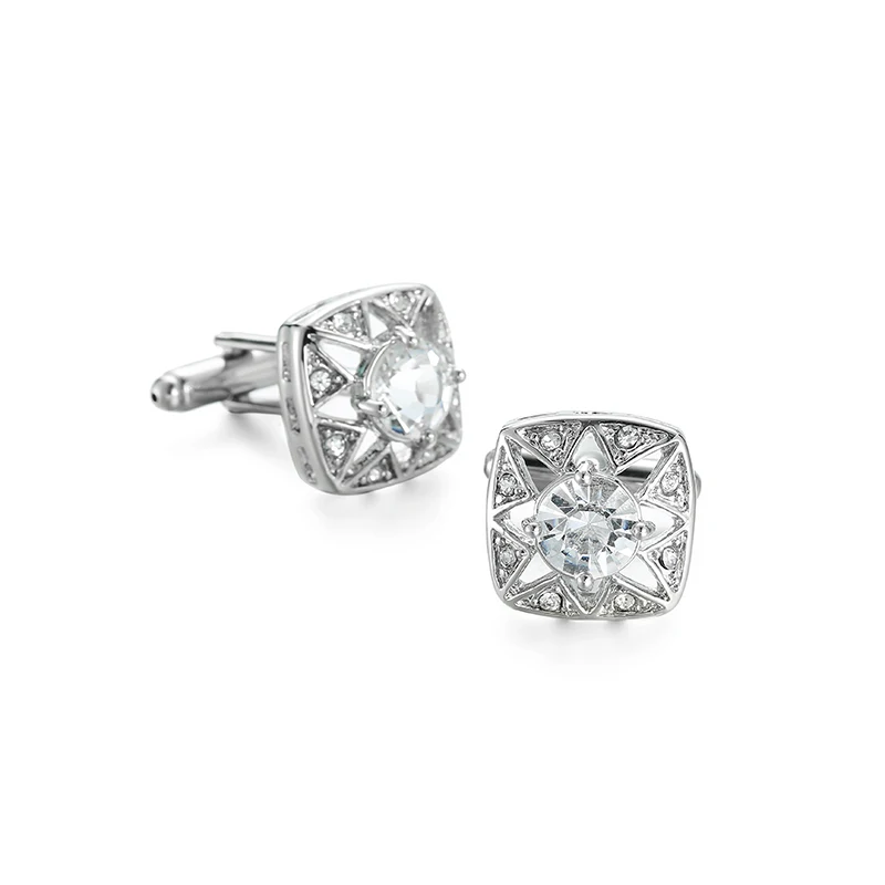 high-quality French Shirt Brand Classic Men's Jewelry Unique Wedding Groom Cuff links Gift silvery big Crystal Cufflinks for Men
high-quality French Shirt Brand Classic Men's Jewelry Unique Wedding Groom Cuff links Gift silvery big Crystal Cufflinks for Men