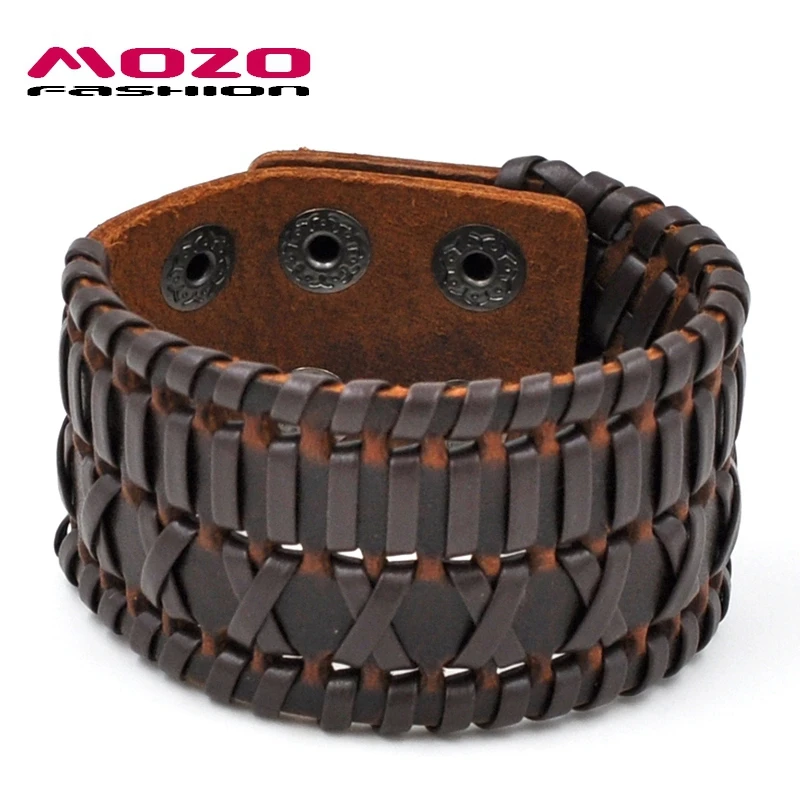 MOZO FASHION Men Women Wrap Bracelet Brown Black Leather Rope Bracelet Vintage Handmade Bracelets Male Female Hot Jewelry PS1001
MOZO FASHION Men Women Wrap Bracelet Brown Black Leather Rope Bracelet Vintage Handmade Bracelets Male Female Hot Jewelry PS1001