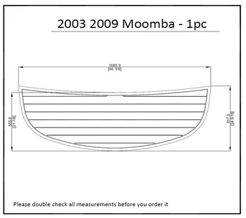2003 & 2009 Moomba - 1pc-66 3/8 x 24 5/16 Swim Platform Pad Boat EVA Teak Decking 1/4" 6mm
2003 & 2009 Moomba - 1pc-66 3/8 x 24 5/16 Swim Platform Pad Boat EVA Teak Decking 1/4" 6mm
